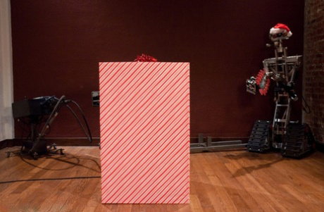 Hottie Tiffany Tyler tears up a big presents & reveals herself riding a sybian