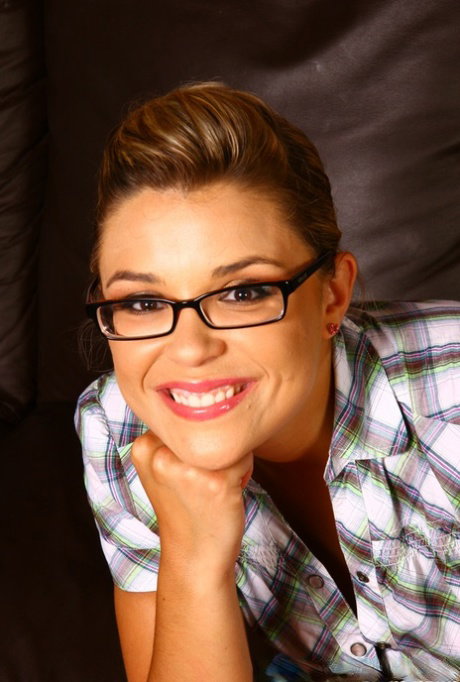 Hot black cock lover Katie Thomas gets her white pussy pounded wearing glasses