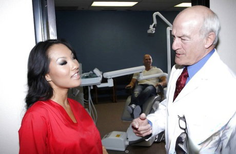 Sexy asian Asa Akira stripped off medical uniform for hardcore fucking