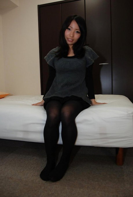 Asian teen Rika Hirashita strips down and gets involved into sex toys play