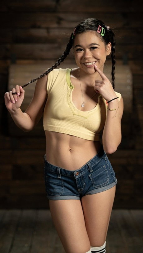 Asian girl Brianna Arson is tied up in ropes before being fucked by her man frie
