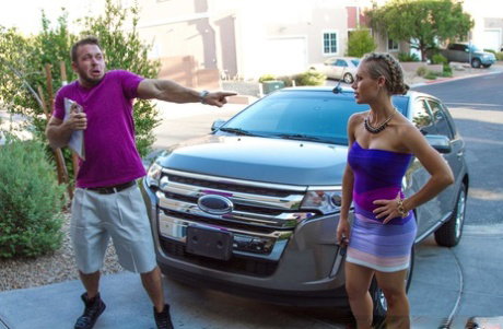 Busty MILF vixen Nicole Aniston fucks driving instructor's big pole for a pass