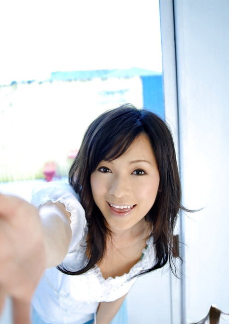 Amazingly lovely asian teen Kaho Kasumi gets rid of her clothes