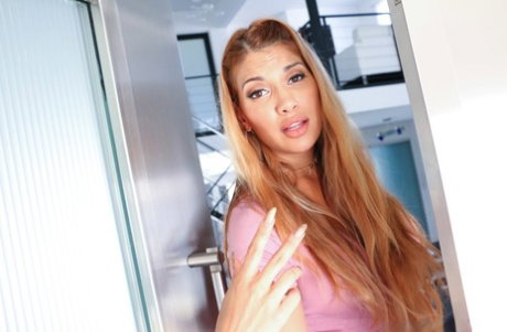 Curious boy finds dirty pics of friend's gorgeous Latina stepmom