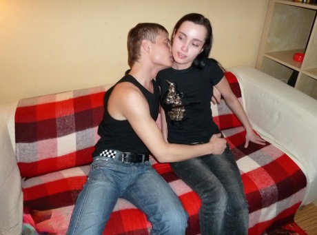 Petite amateur teen Delphina enjoys a painful amateur anal fuck