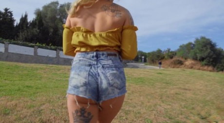Young blonde girl Shaynna Lover gives a POV blowjob before fucking