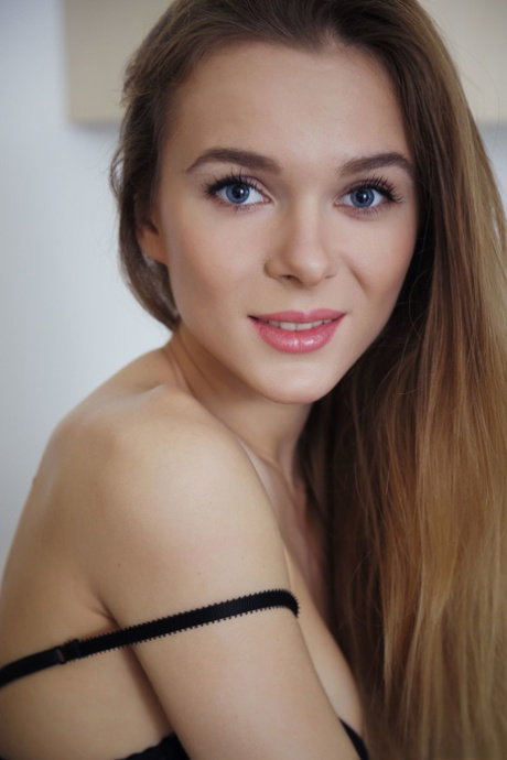 Slim teen Katie A reveals her cute boobs and shows her holes up close