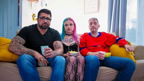 Damn Tight featuring Alex Duca, Julian August, Luna Temptress Nude Gallery