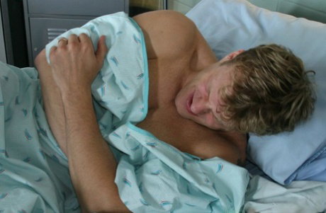 Lusty doctor Rucca Page is healing her patient's cock with her cunt