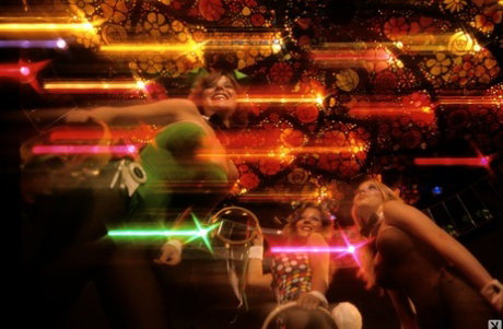 Retro Playboy models Debra Peterson and Patti McGuire showing their big tits