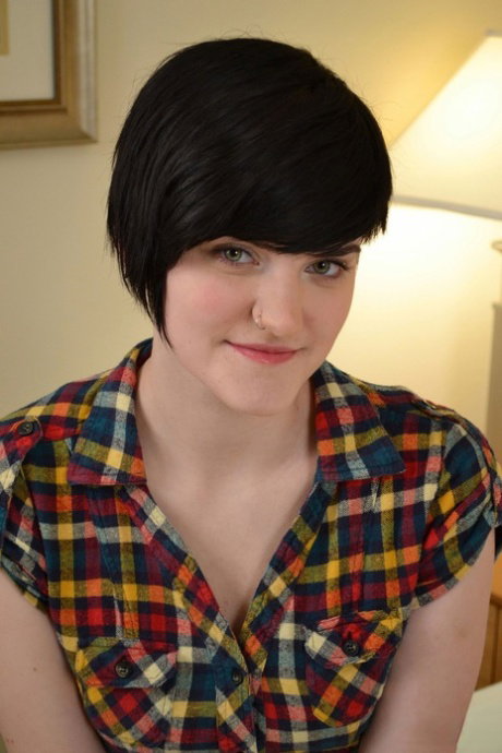 Appealing young cutie Lilith reveals her small natural tits & fingers in heels