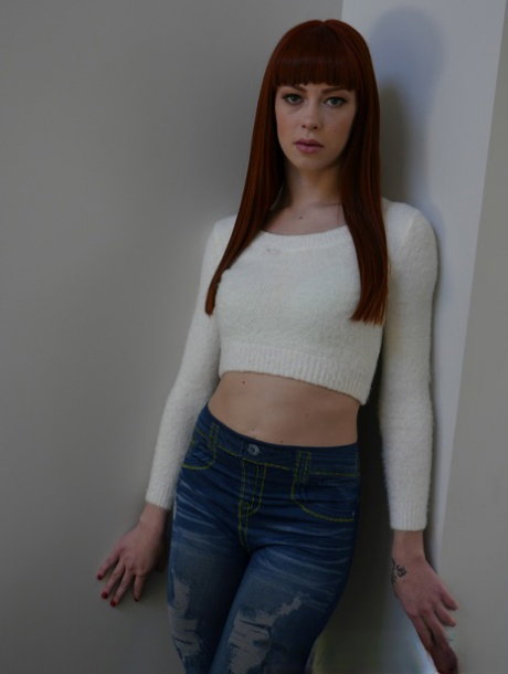Redhead sweetie with meaty pussy Alexa Nova passionately toys her booty
