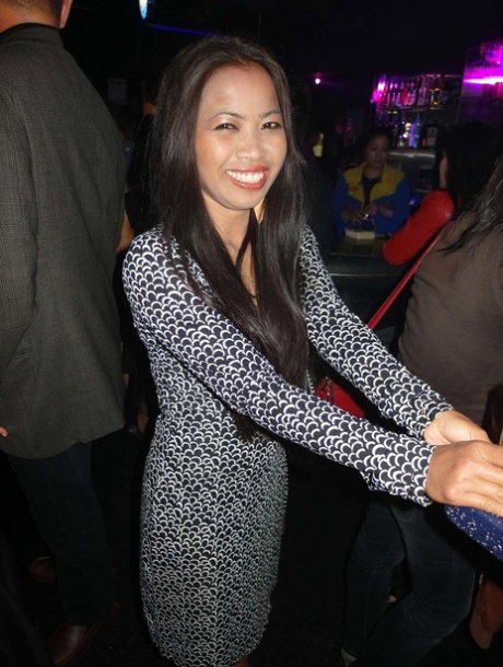 Lovely Asian babe Rebecka B ends a night out with some POV hardcore sex