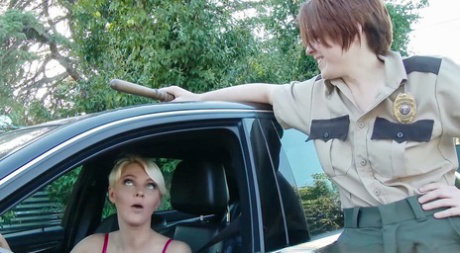 Lesbian police officer Lily Cade fucks Marie McCray & gives her oral pleasure