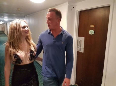 Blonde escort Classy Filth ends a wild hotel anal fuck with a facial cumshot