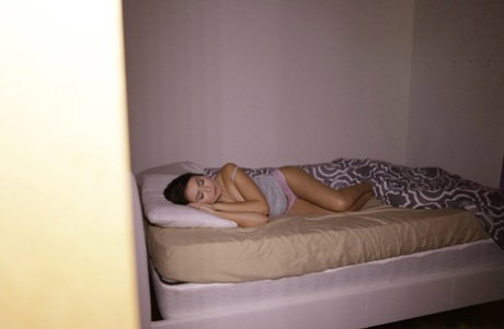 Sleeping Melissa Moore wakes with cock in her mouth & gets it doggystyle