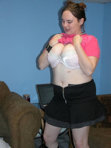 Chubby babes with big boobs undress and cuddle naked on their bed