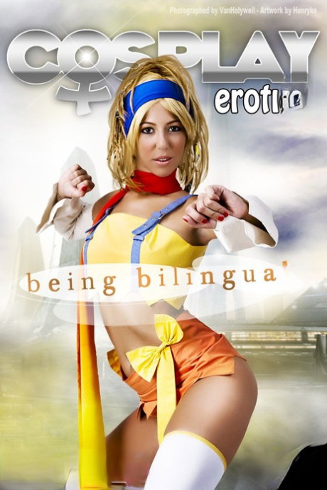 Blonde girl releases her firm tits and tight ass from cosplay clothing