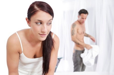 Tattooed couple Mischa Brooks & Alan Stafford engage in a hard fuck