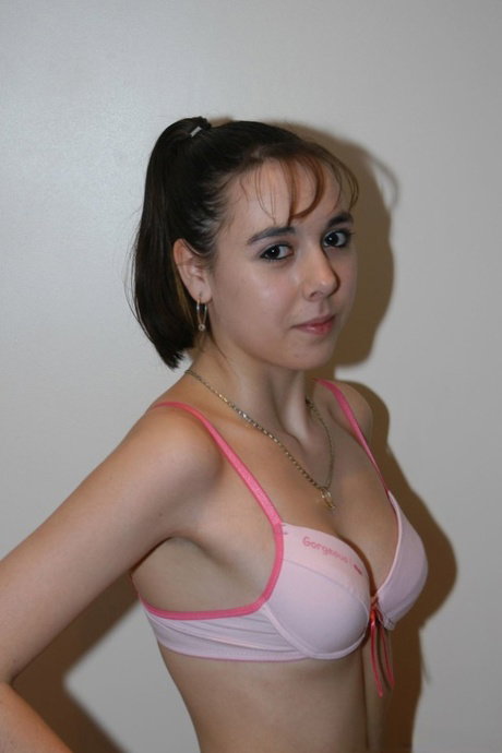 Sweet amateur girl Lita Phoenix shows her tits and sucks a boner for a facial