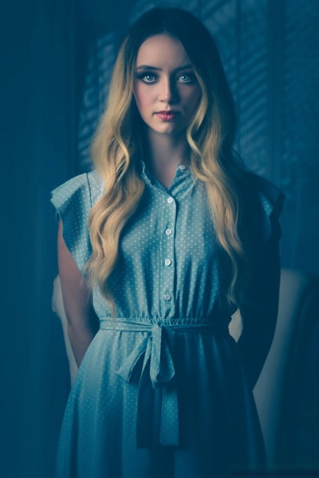 Blonde teen Maria Kazi looks like a living doll while having sex with a boy