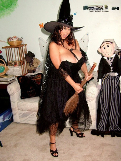 Amateur chick Chloe Vevrier gets naked while donning various costumes
