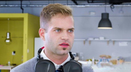 Horny colleagues Penelope Kay and Charley Hart get nailed at the office