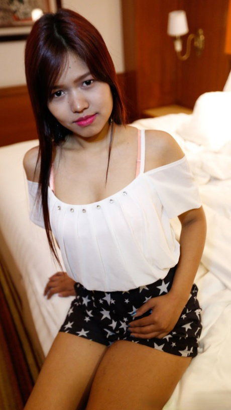 Lovely Asian babe May J enjoys POV hardcore sex after a hot striptease