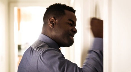 Big black stepdad shows young Piper Perri who's boss in interracial bang