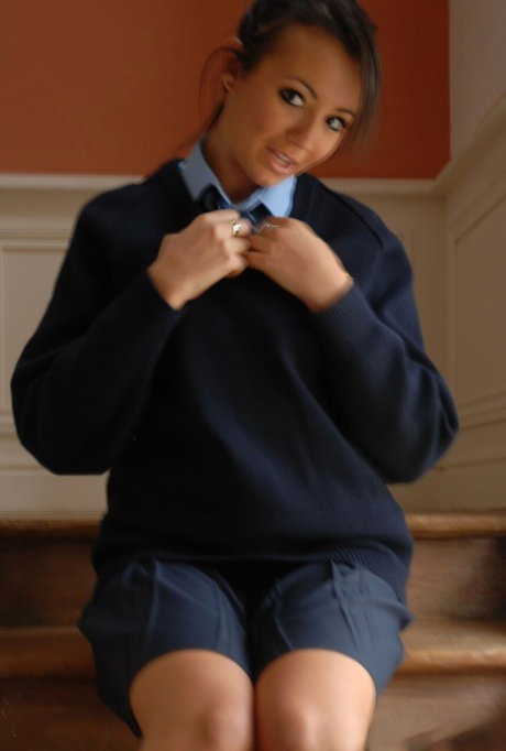College Uniform performed by Rachael B Hot Porn Pics