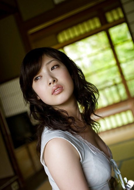 Bosomy asian cutie Saki Koto uncovering her seductive body