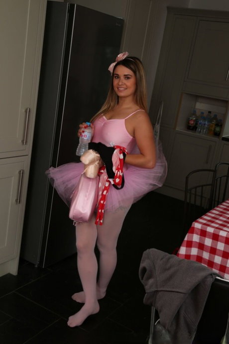 Playful teenage amateur models pose in sexy costumes and lingerie