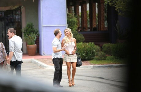 Sexy blonde girl Embry Prada is picked up and banged by Ryan Madison