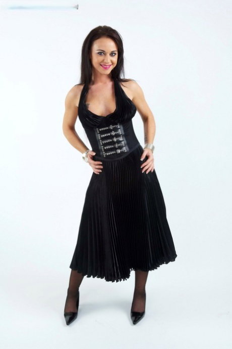 Hot maid Anastasia Brokelyn sharing two big dicks with a horny MILF