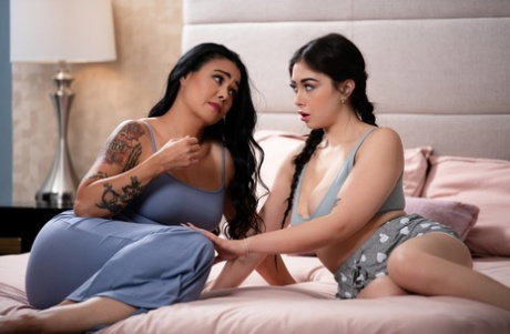 Dana Vespoli has interracial lesbian sex with her stepdaughter Chloe Surreal