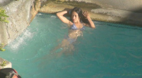 Filipina girls Ashley and Jill have a threesome with a sex tourist in a hotel