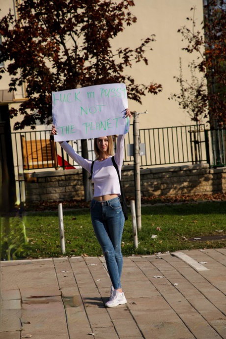 Hungarian rebel Arietta Young gets picked up and fucked by a muscular dude