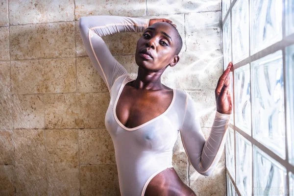 Fitting Room Zaawaadi  - Ebony, African, Wet, Pussy, Shower, Short Hair, Skinny, Close Up, Natural Tits, Non Nude  - Photo 1