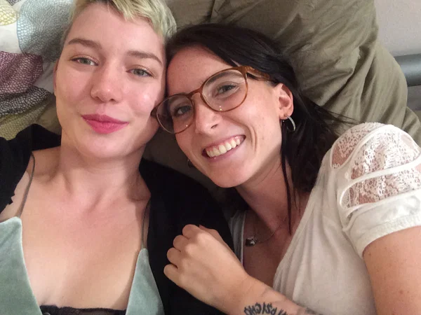Ersties featuring Birgit, Lia Porn Pics  - Amateur, Glasses, Butt Plug, Clothed, Lesbian, Anal, Dildo, Ass, Spreading, Kissing  - Photo 1