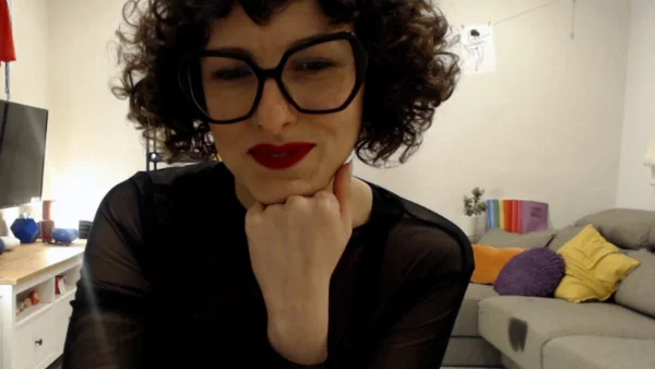 Ersties Nina A  - Amateur, Glasses, Curly, Short Hair, Dildo, Big Tits, PAWG, Ass, Brunette, Babe  - Photo 2