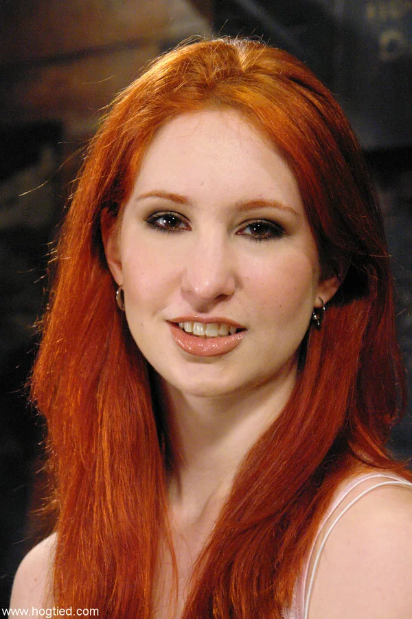Hogtied featuring Calico Nude Images  - Bondage, Face, BDSM, Piercing, Redhead, Skinny, Sexy, Tiny Tits, Pussy, Dildo  - Photo 1
