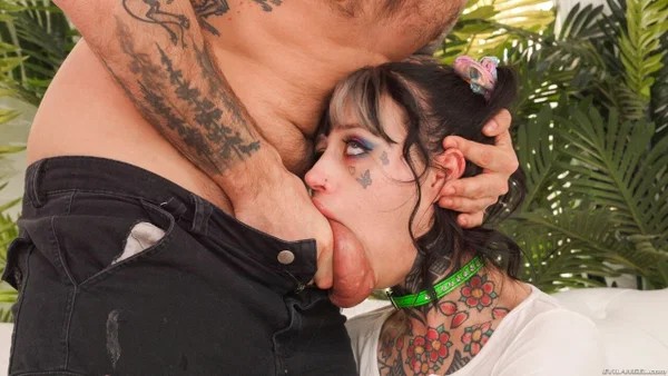 Evil Angel CC Doll, Nade Nasty  - Tattoo, Cumshot, Amateur, Skinny, Petite, Deepthroat, Jeans, Tiny Tits, Pigtails, Reality  - Photo 12