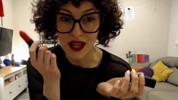 Ersties Nina A  - Amateur, Glasses, Curly, Short Hair, Dildo, Big Tits, PAWG, Ass, Brunette, Babe  - Photo 3